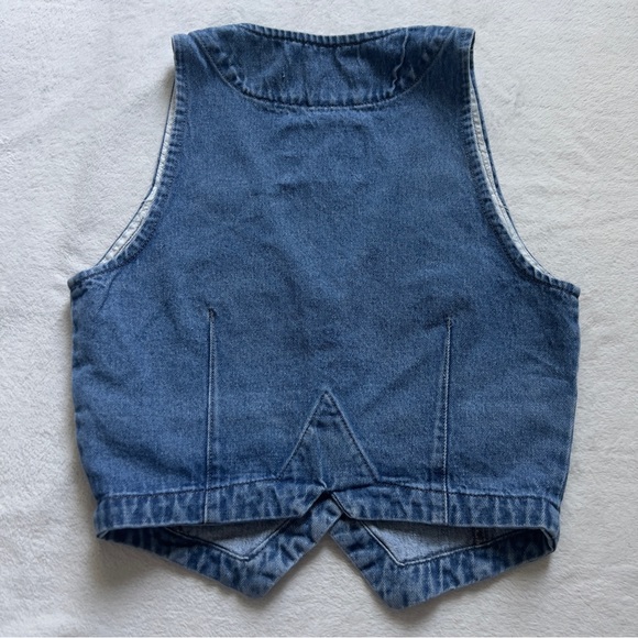 Fashion Nova Denim Button Up Vest - Picture 3 of 5